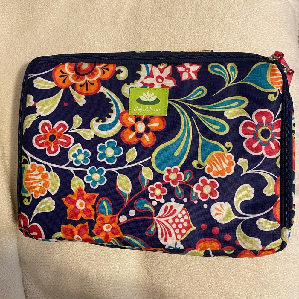 Lily bloom laptop cover